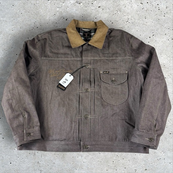 Lee x The Brooklyn Circus 1930's Cowboy Denim Jacket XXL Type 1 Selvedge Brown - Picture 1 of 7